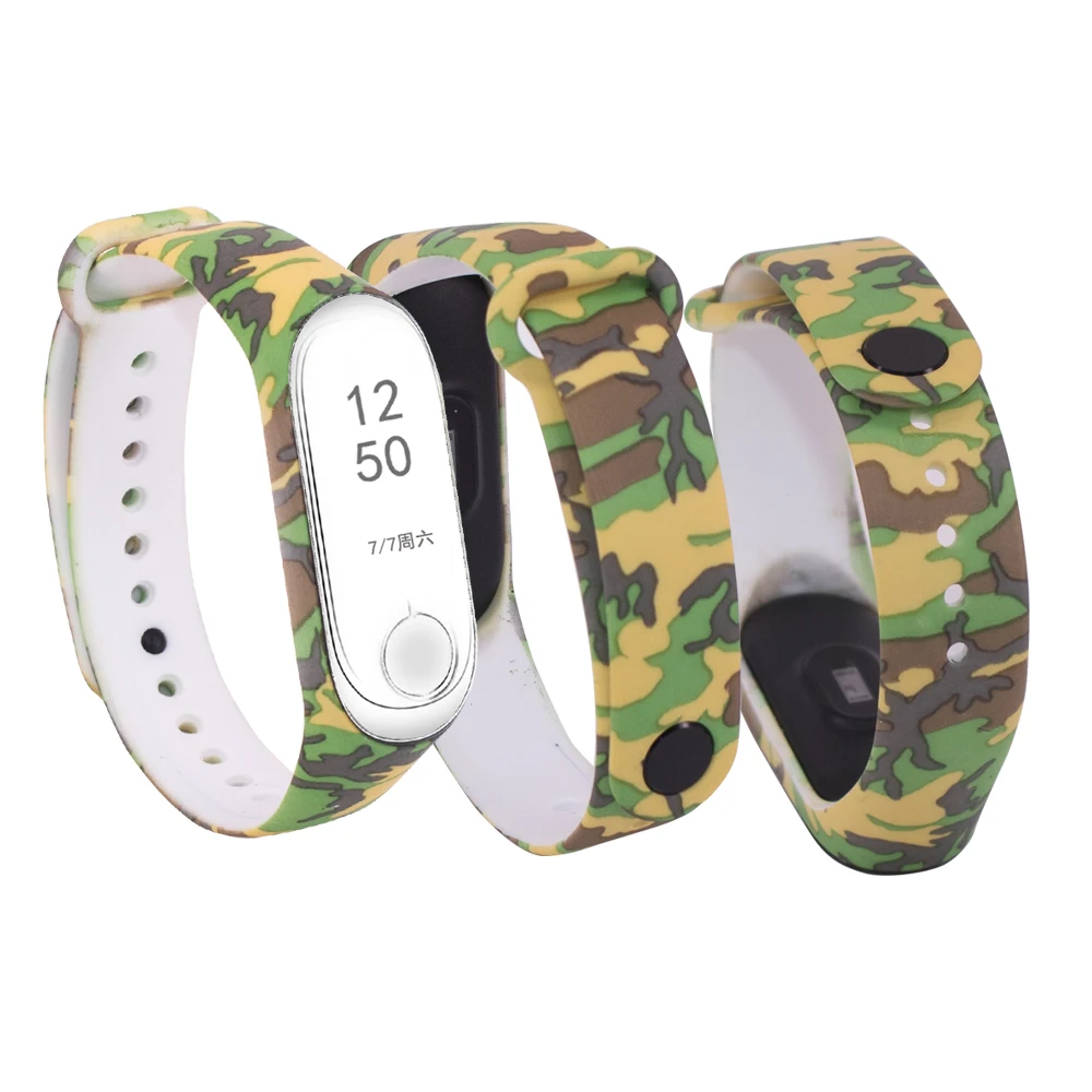 Цветной браслет Mi Band 4 с цветами сменный ремешок для Xiaomi miband 3 универсальный