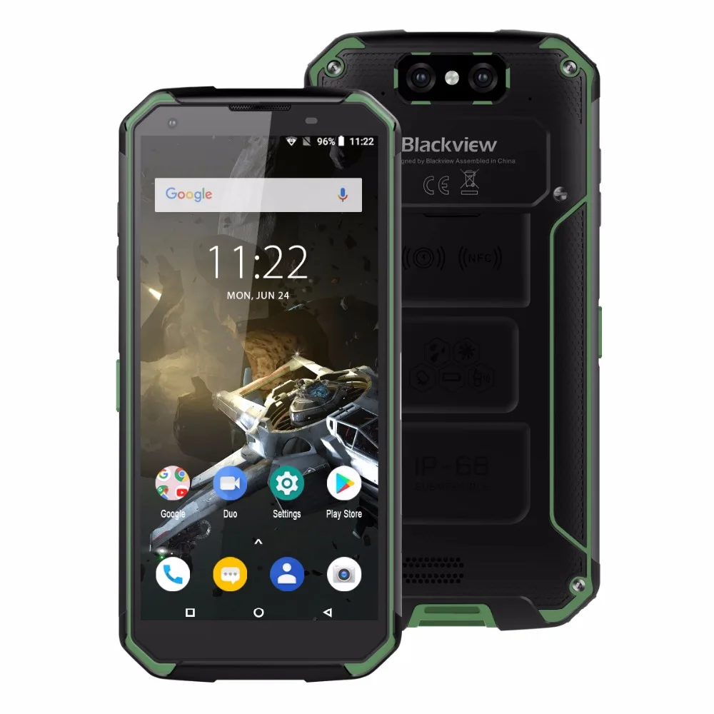 Blackview BV9500 Plus мобильный телефон Android 9,0 Octa Core 5,7 "Helio P70 4 Гб ОЗУ 64 Гб ПЗУ IP68 Водонепроницаемый 4G Смартфон NFC OTG