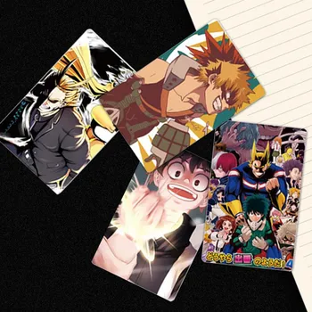 

10 Pieces/Set Anime My Hero Academy Collection Frosted Card Stickers Bus Card Stickers Children Gifts Stationery Supplies