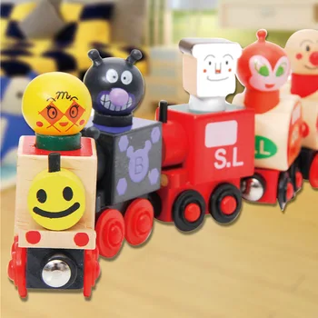 

Magnetic van child interactive puzzle 6 magnetic anpanman super train