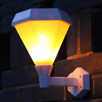 

Waterproof 51 SMD LED Hexagonal Wall Light Solar Garden Stair Mount Lamp