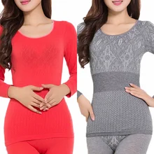 Женское теплое термобелье, кальсоны с длинным рукавом, термобелье, хлопковое термобелье, комплекты, Прямая поставка