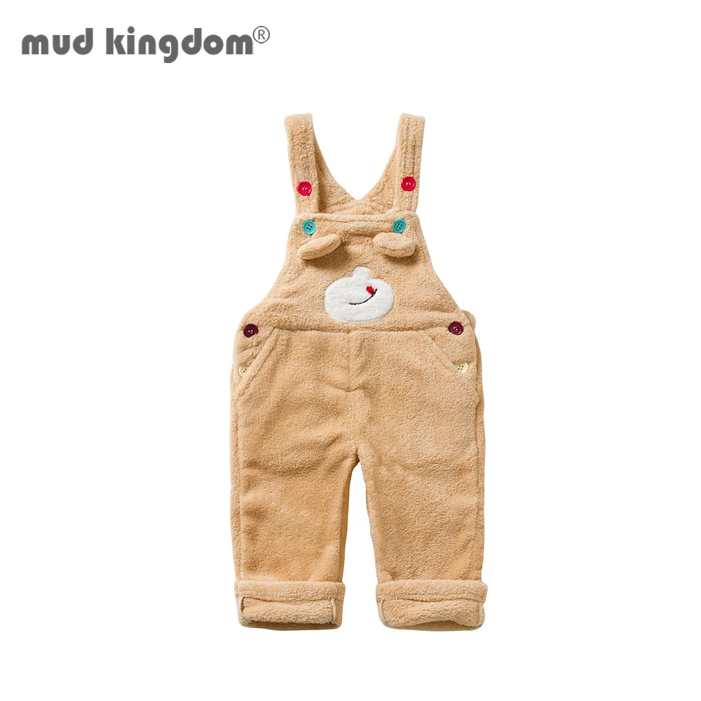 Mudkingdom детский для мальчиков комбинезоны девочек милый рисунок Зимние флисовые