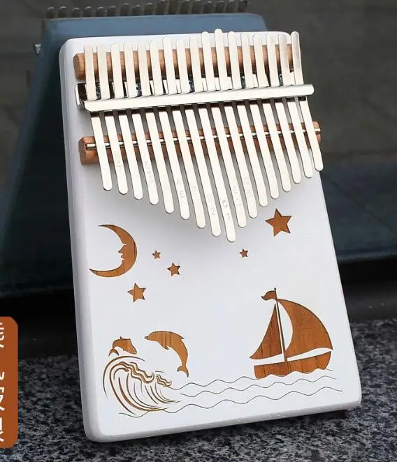 Портативный Kalimba цвет «пианино для больших пальцев» 17 звуковая доска настройки звука начинающих инструмент ввода пианино
