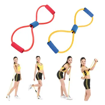 

Newly Resistance Band Yoga Pilates Abs Exercise Stretch Fitness Tube Workout Bands