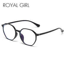Королевский Девушка TR90 синий светильник фильтром очки Ретро Нерегулярные Мода Для мужчин Для женщин очки с прозрачными стеклами оптическая оправа для очков ss643