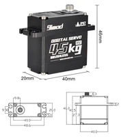 9imod RC Servo 35kg 45kg 25kg 51kg Metal Waterproof Brushless Servo Motor For Servo RC 1/10 1/8 Traxxas TRX4 Axial SCX10 RC Car - Image 6