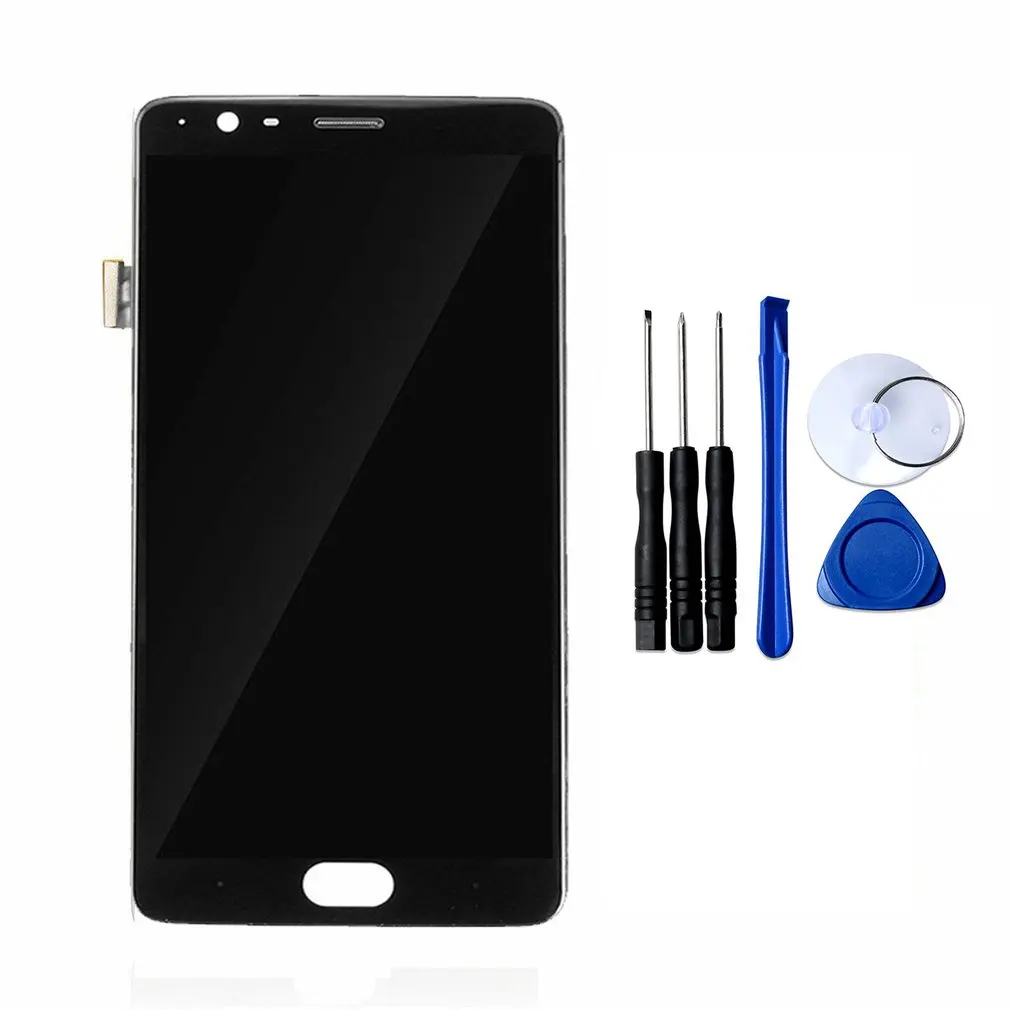 3 3T A3000 A3003 LCD Для Oneplus 3/3t A3000 A3003/5 A5000/One A0001 ЖК-дисплей с сенсорным экраном дигитайзер сборка+ рамка запасные части для экрана - Цвет: 3 3T A3000 A3003 LCD