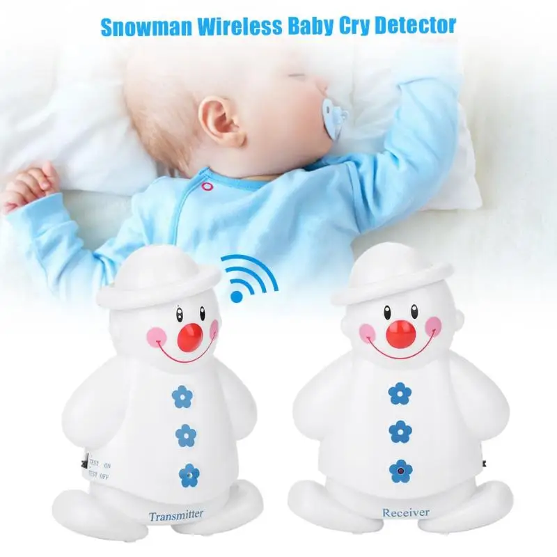Wireless Baby Monitor Baby Cry Detector Infant Crying Alarm Transmitter+Receiver