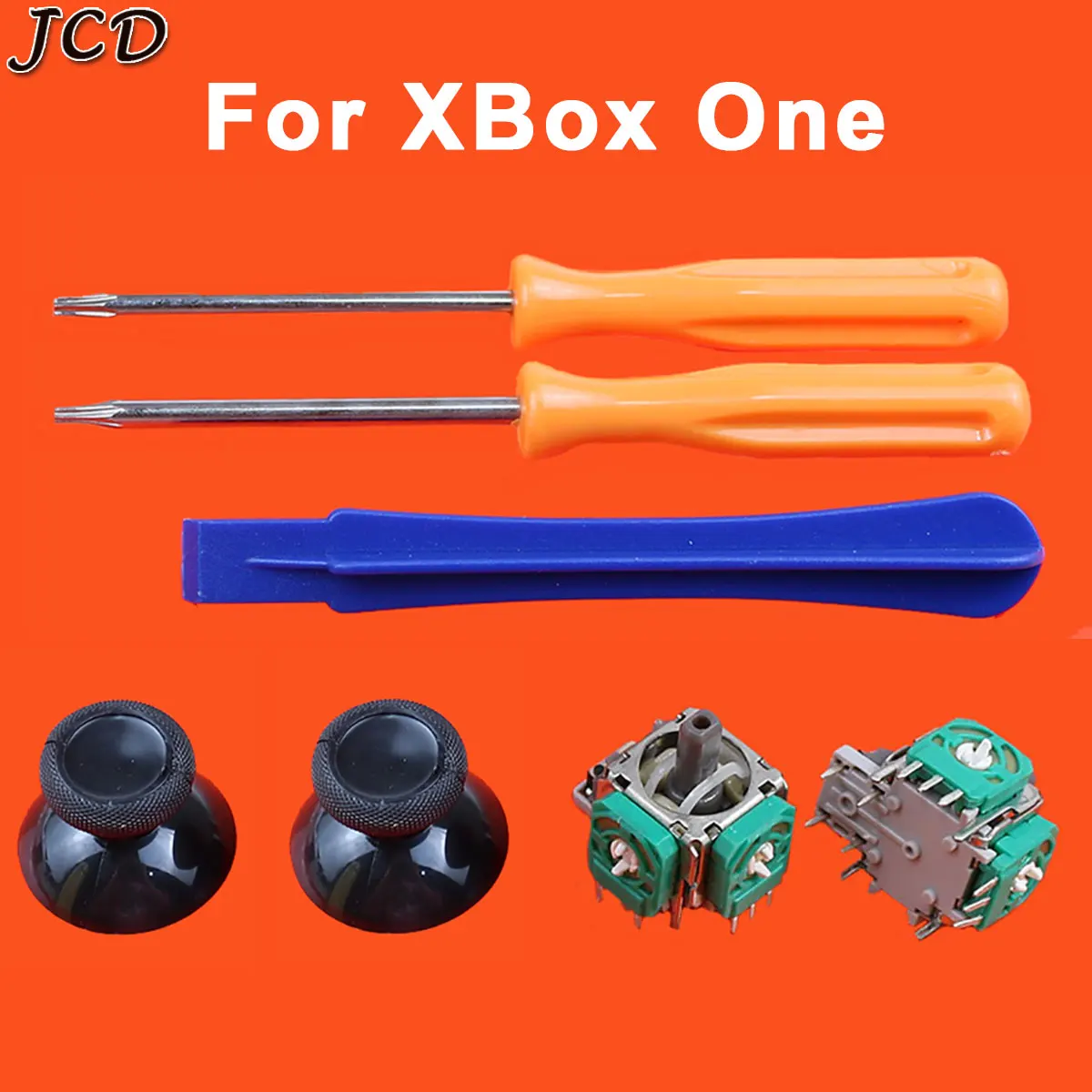 JCD для xbox One контроллер 3D аналоговые джойстики Замена с Thumbstick cap Torx T8 T6 ремонтные отвертки инструмент для xbox ONE