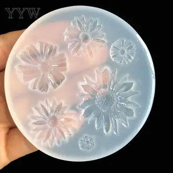

Flower Epoxy Resin Mold Kits Camellia Sunflower Turnsole Silicone Mold Jewelry Making Charms Diy Silica Molds Crafts For Jewelry