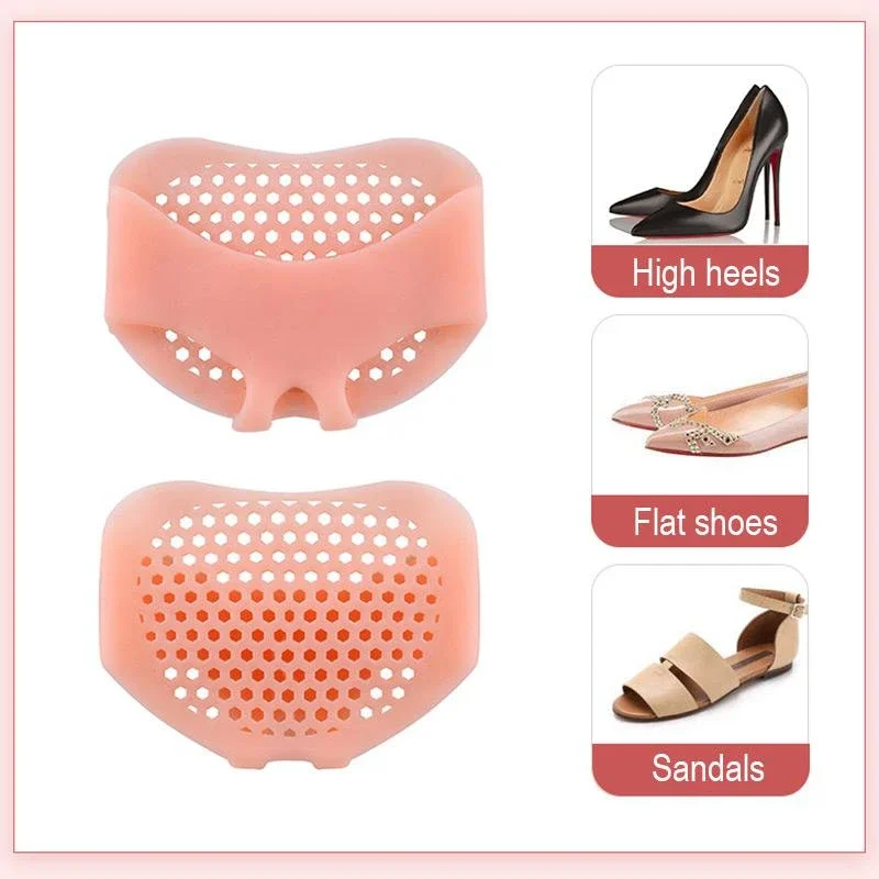 Silicone Honeycomb Forefoot Pad Insoles Forefoot Pads for Women High Heel Shoes Foot Blister Care Toes Insert Pad