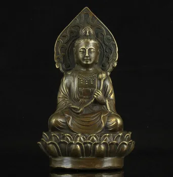 

China Collectible Old Handwork Bronze Buddhist Spiritual KWAN-YIN Statue