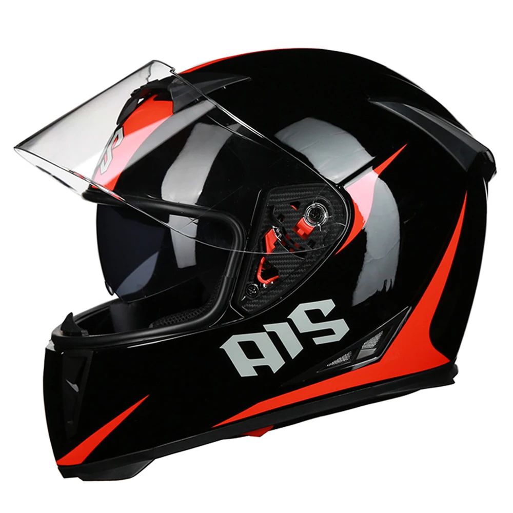 

AIS 2019 Motorcycle Helmet Motocross Moto Helmet Motorbike Crash Helmet Double Lens Full Face Helmets Casco Scooter Riding#