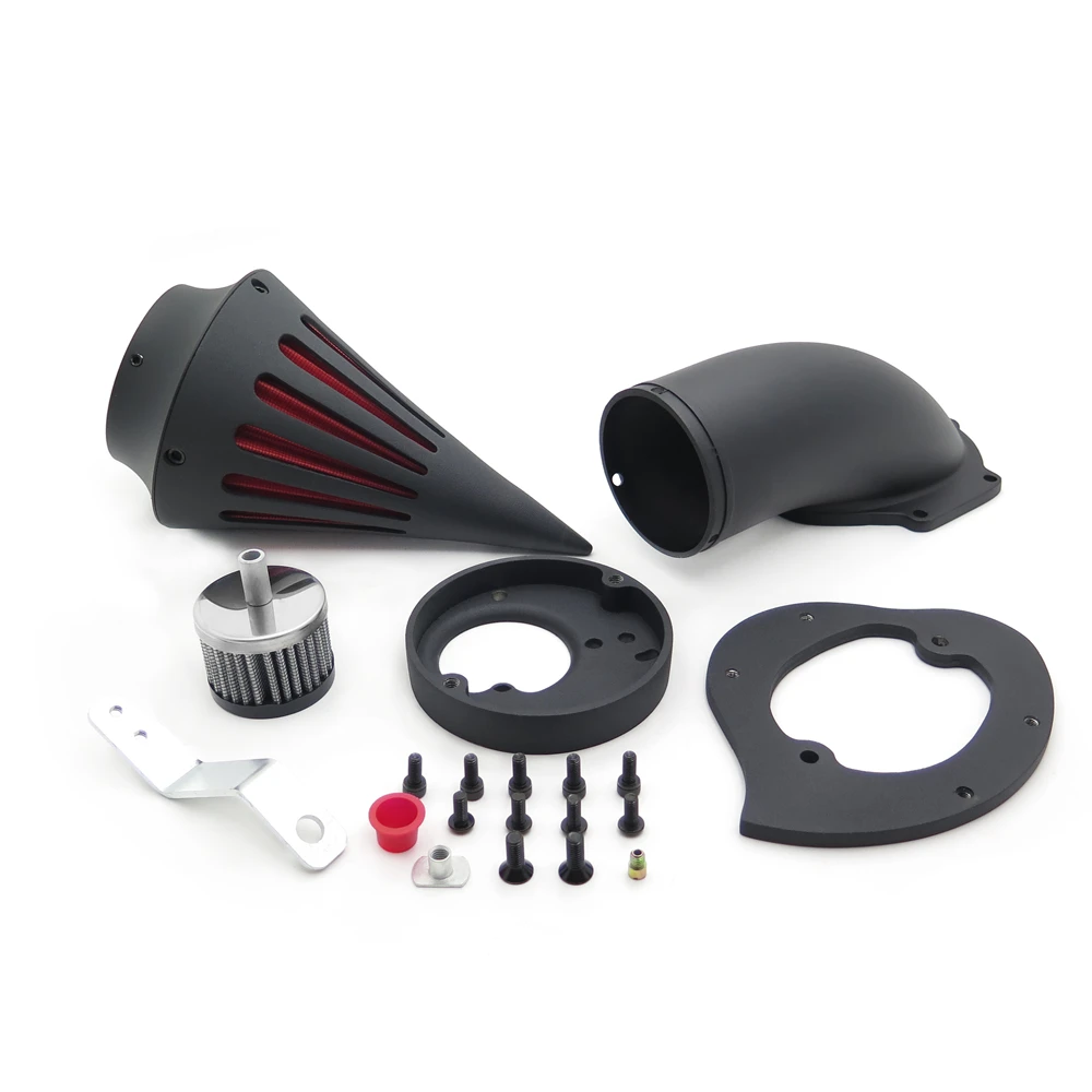 Free Shipping Spike Air Cleaner Intake Filter Kits for Honda Vtx1300 Vtx 1300 1986-2012 Black Aftermarket Motorcycle Parts | Автомобили и