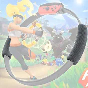

Adjustable Leg Strap Gaming Ring Cloth Cover Grip Storage Hook For Nintend Switch Joy-con Handle NS Ring-Con Fit Adventure Games