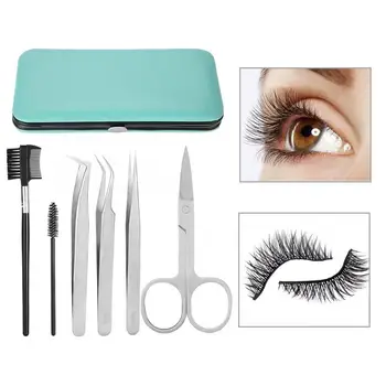 

Professional 6pcs / Set Professional Eyelashes Extension Tool Kit Tweezers Scissors Brushes Makeup Tool Face Makeup Beauty