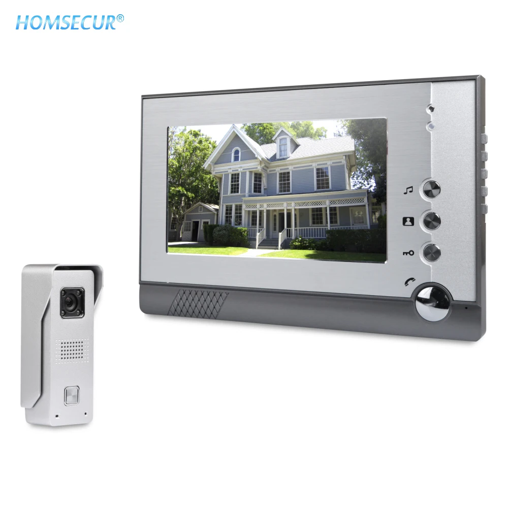 

Shipping from the EU HOMSECUR 7inch Wired Video Security Door Phone with Dual-way Intercom for Home Security XC002+XM710-S