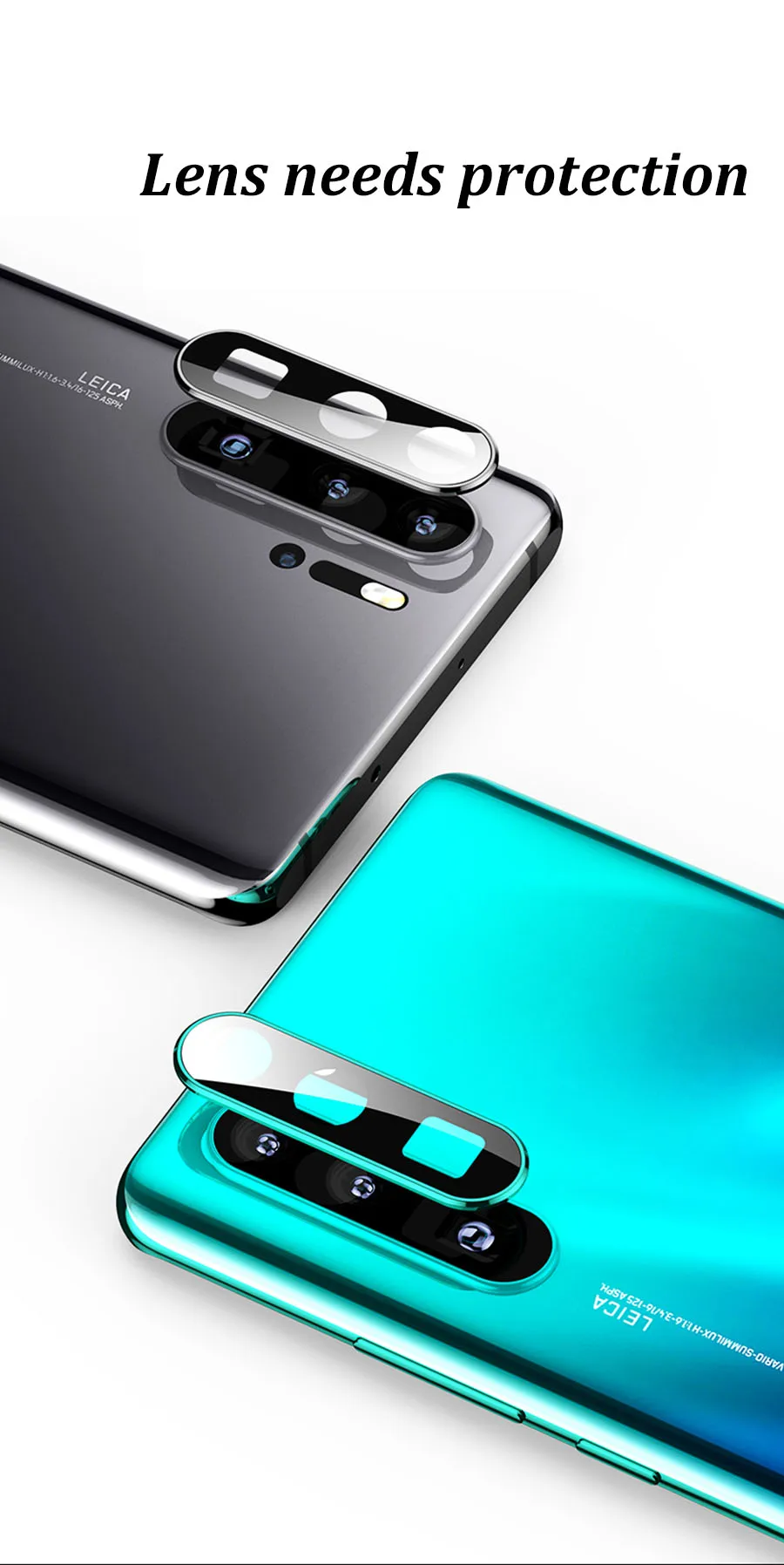 Для huawei P30 Pro Чехол для Камеры антидетонационный Лен закаленное стекло+ металлический чехол для huawei P30 защита для объектива камеры пленка