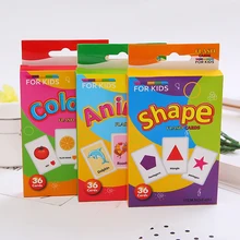 Обучающая игрушка для детей, распознавание цвета, обучающая карточка в форме животного, раннее обучение, интеллектуальное развитие