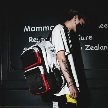 

Large Capacity Bag Female High School Students Fashion Backpack Chic Harajuku Korean Travel Backpack Male