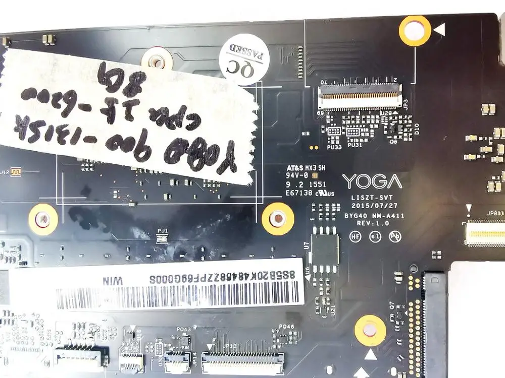 lower price  Original for Lenovo YOGA 900-13ISK laptop motherboard YOGA 900-13ISK I5-6200 8GB BYG40 NM-A411 REV 