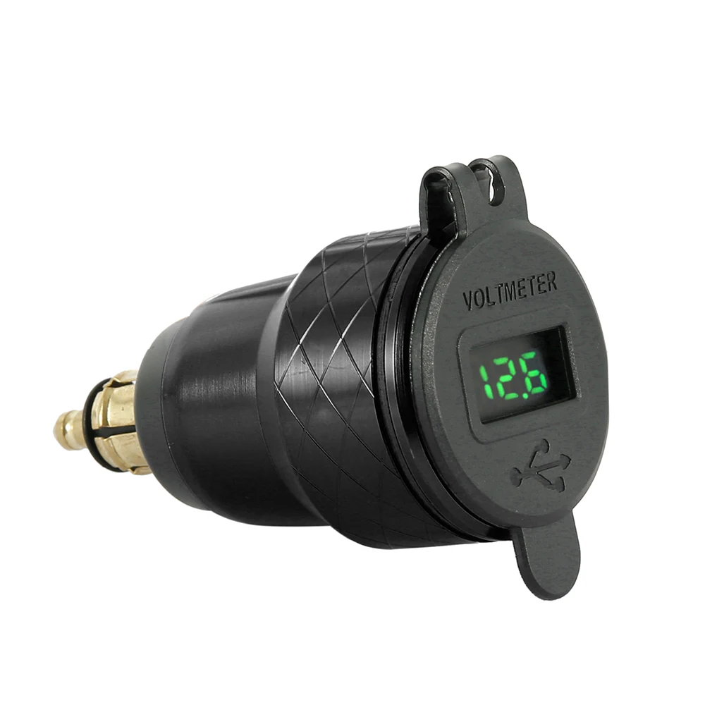 5V 4.2A мотоцикл QC3.0 двойной USB быстрое зарядное устройство 12-24V зарядный адаптер для Moto металлическая розетка телефон USB зарядное устройство s с световым экраном