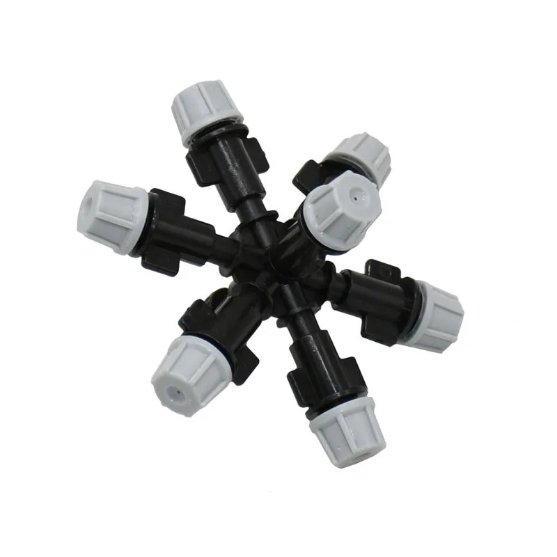 Hanging Anti Drip Misting Nozzle Multi-nozzle Sprinkler Garden Greenhouse Irrigation Cross Fog Sprayer 1Pcs garden misting nozzle misting nozzles watering nozzle