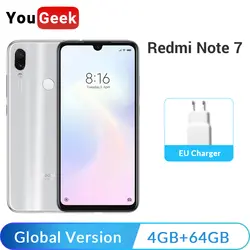 Новая глобальная версия Xiaomi Redmi Note 7 Note7 4GB 64GB Snapdragon 660 4000mAh 48MP Двойные камеры 6,3 "полный экран USB C смартфон