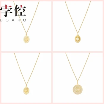 

BOAKO Multiple Styles Clavicle 925 Sterling Silver Necklace For Women Jewelry Chain Choker Necklace Collares Bijoux Collar