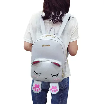

Cute mini bag Cat Backpack School Women Backpacks for Teenage Girls Rucksack Bag Mochilas Mujer 2020 #j4s