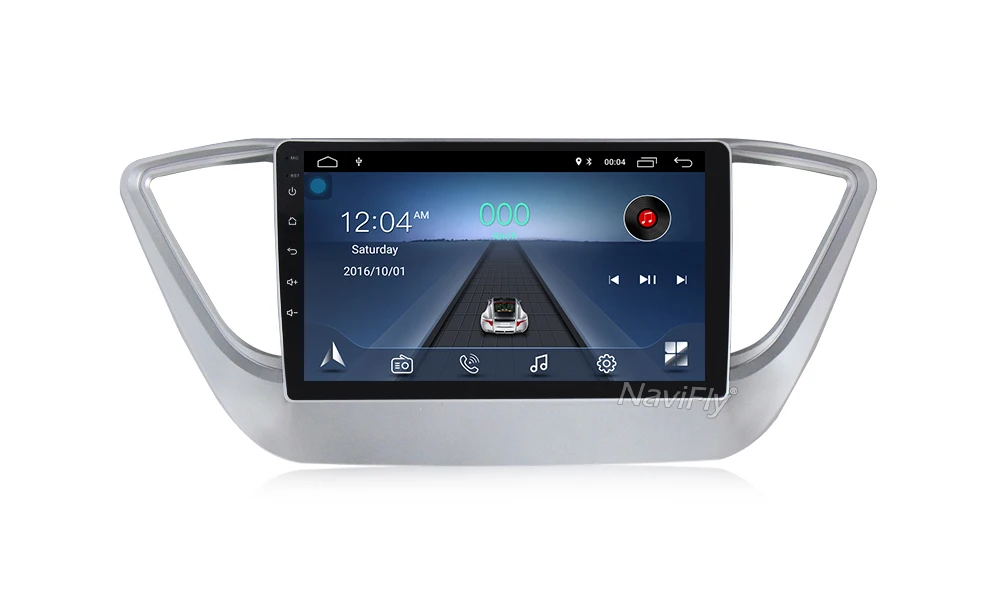 Perfect NaviFly Android 8.1 car multimedia player for Hyundai Verna Solaris 2017 2018 car gps navigation Autoradio map 1024*600 HD AM FM 14