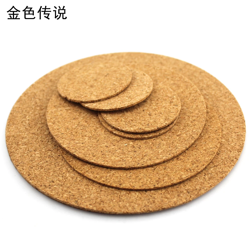 

10pcs 50mm/100mm/150mm Round cork sheet diy round veneer fun assembling material 2mm cork handmade material model material