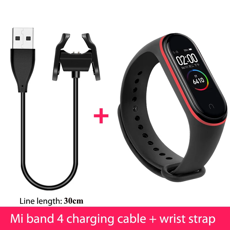 USB зарядное устройство для Mi band 4 nfc Зарядка без разборки ремешка для xiaomi mi band 4 Replacemet ремешок Силиконовый браслет - Band Color: 3467