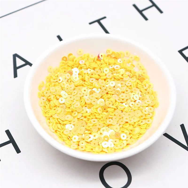 20g Round Flat Loose Sequins For Hand-Sewn Wedding Dresses Dresses Shoes and Hats DIY Accessories Decoration PVC Beads 3-6mm sequins for crafts,sequin embroidery accessories,sequin sewing accessories,sequins accessories