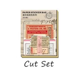 CutSet 30 шт./упак. винтажные канцелярские принадлежности наклейки Скрапбукинг дневник DIY планировщик наклейки пуля журнал-планер наклейки для ноутбука школьные принадлежности - Цвет: CutSet