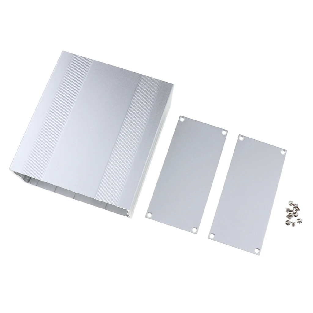 Aluminum Box Circuit PCB Board Enclosure Case Project Electronic Box DIY- 160x145x68mm (LxWxH)