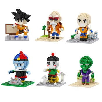 

Dragon Ball Mirco Blocks Anime Model Kuririn Pilaf Chiaotzu Building Blocks Goku Piccolo Kame Sennin Mini Bricks For Kids Toys