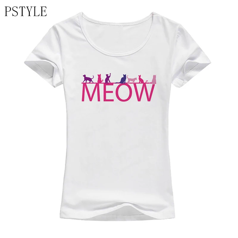 

Kawaii meow women tshirt cartoon cat design t-shirt girls harajuku t shirt short sleeve modal casual t shirts female tee tops