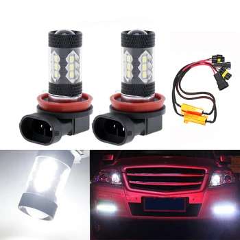 

2x Car Led H11 H8 Light Bulb Auto Fog Light Driving Lamp Light No Error For Mercedes Benz W211 W212 W164 W221