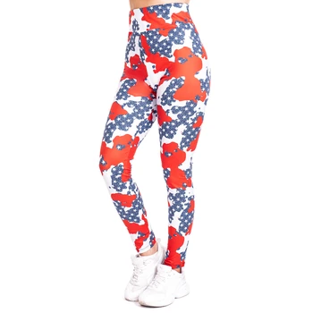 

Camo usa flag imitate Jeans Print Legging Push Up Fashion Pants High Waist Workout Jogging For Women Athleisure Leggings