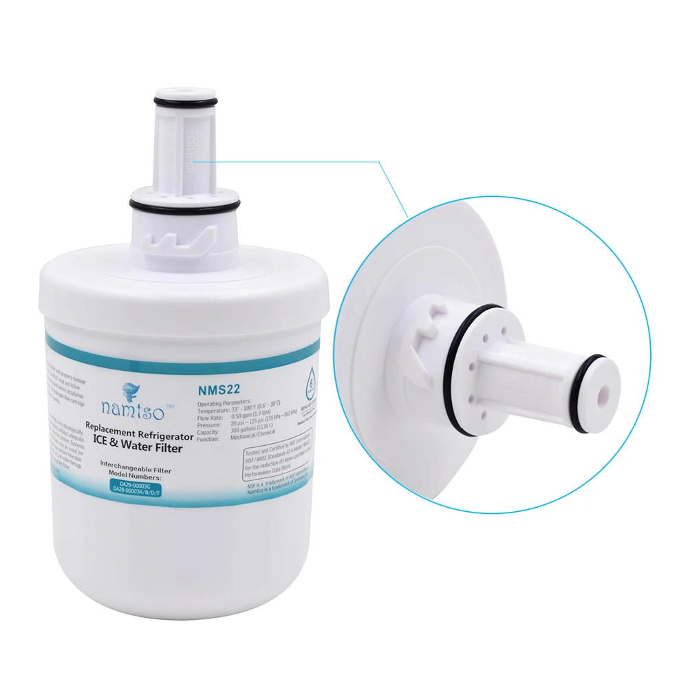 Smart Box Replaceable with NM22 Namtso NMS22 Refrigerator Ice Water Filter Compatible with Samsung DA29-00003g 4 Unids/Lote