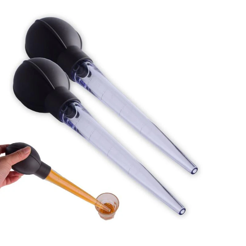 

Large Pipette with Scale Plastic Dropper Measuring Tube Kitchen Baking Tool (Black)