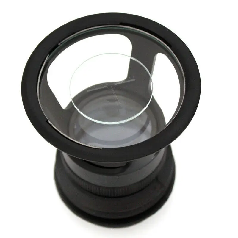 Portable Desktop Stand Cylinder Scale Magnifier 5x Fingerprint Comparison Printing Helping Hand Loupe Pocket Magnifying Glass |