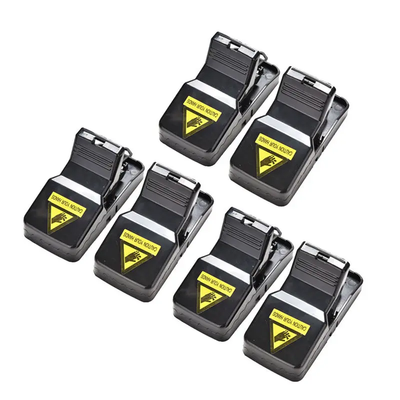  6Pcs Reusable Rat Catching Mice Mouse Traps Mousetrap Bait Snap Spring Rodent Catcher Pest Control