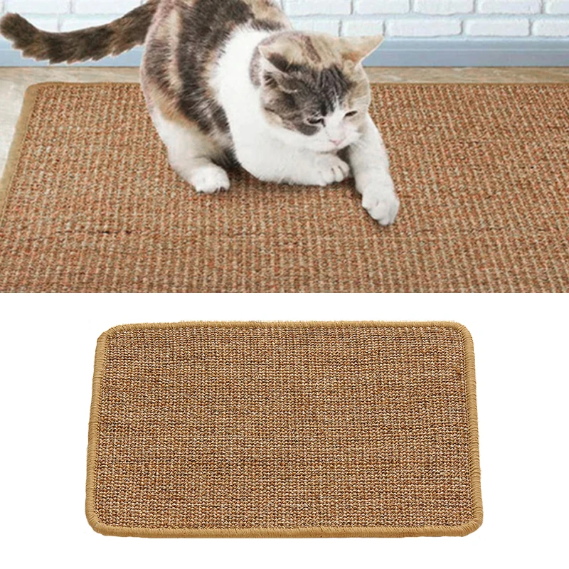 1PC Cat Scratch Mat Natural Sisal Climbing Tree Chair Table Cats Scratcher Kitten Pad Pet Play Toys Supplies | Дом и сад