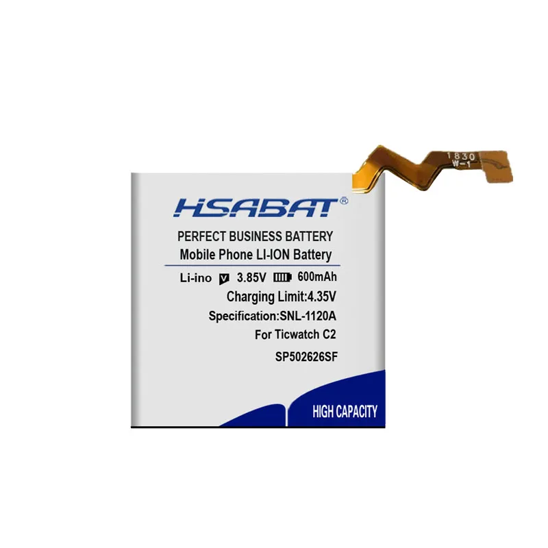 HSABAT SP502626SF 600mAh Battery for Ticwatch C2 Watch Batteries nokia battery