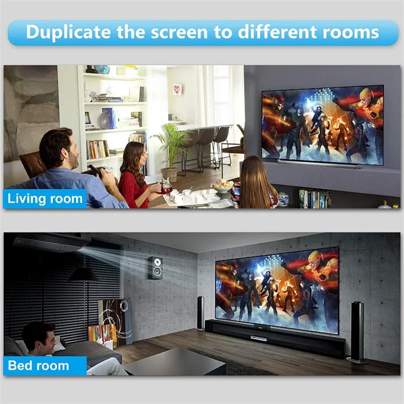 1x2 Switch Splitter HDMI-compatible 4k 60hz 1 in 2 Out for Dual Monitors Full HD 1080P 3D Come with High Speed HDMI Cable