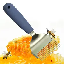Durable Uncapping Fork Honey Scraper Straight Needles Farm Honeycomb Beekeeping Tool Stainless Steel Practical Professional