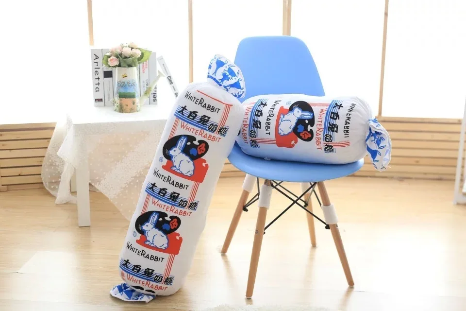 Мультфильм белый кролик икры Подушка диванная креативная плюшевая ткань набивная Подушка подарок на день рождения для женщин